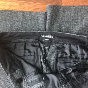 Gray work pants